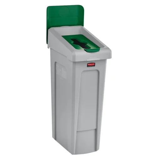 Víko zelené s vhozem k recyklační stanici Slim Jim® – Rubbermaid - Obrázek 2