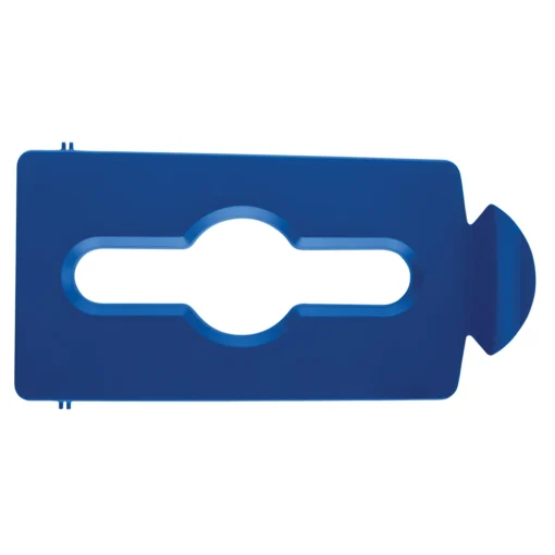 Víko modré s vhozem k recyklační stanici Slim Jim® – Rubbermaid