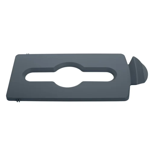 Víko šedé s vhozem k recyklační stanici Slim Jim® – Rubbermaid