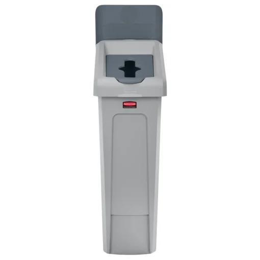 Víko šedé s vhozem k recyklační stanici Slim Jim® – Rubbermaid - Obrázek 4