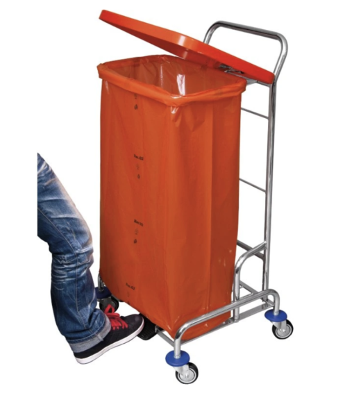 Vozík na prádlo 1 x 120 litrů s pedálem